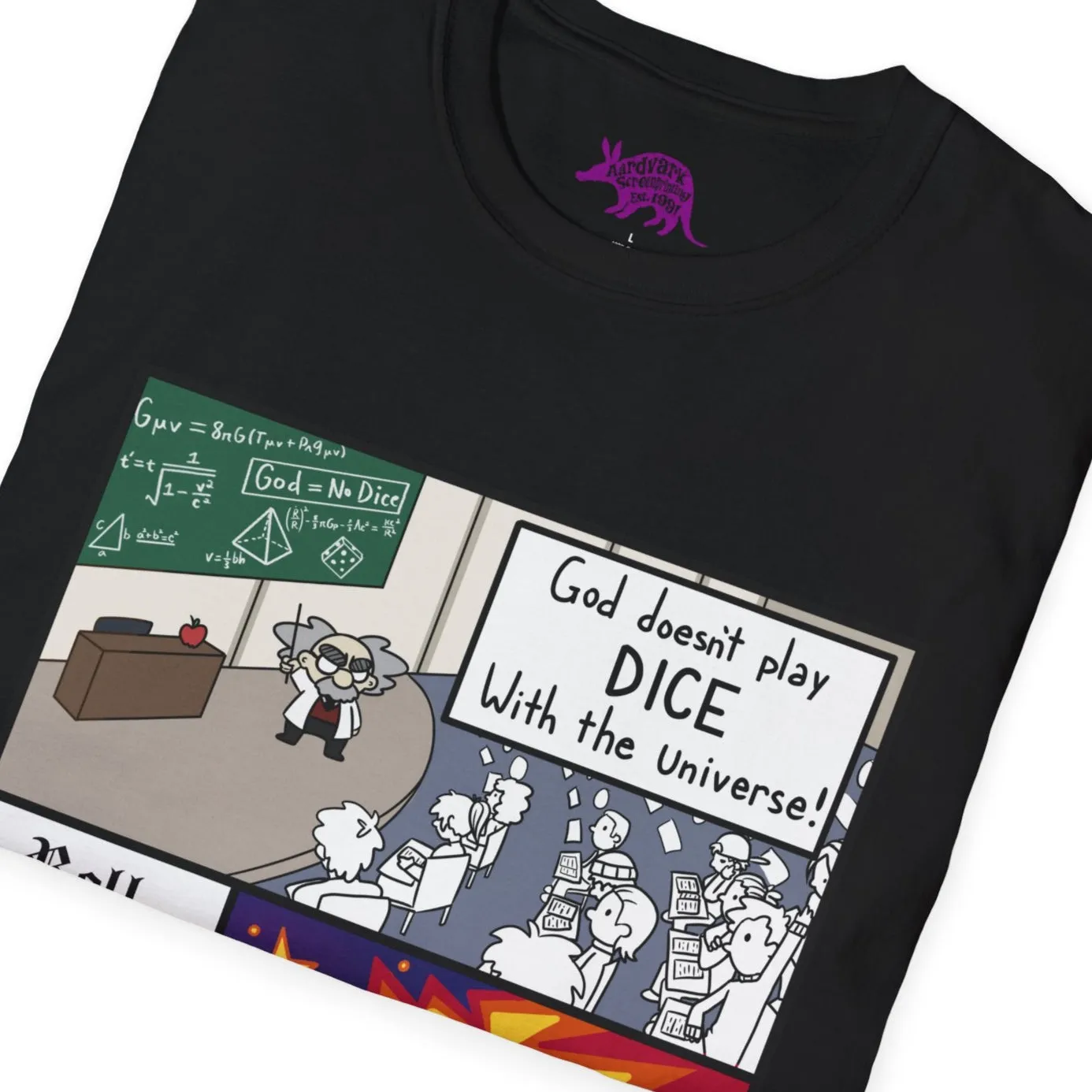 0  Roll For Initiative - Full Colour T-Shirt - God Does Not Play Dice With the Universe - Ineffable Plan