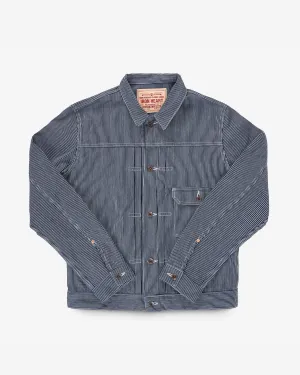 10.5oz Narrow Stripe Hickory Type I - Indigo