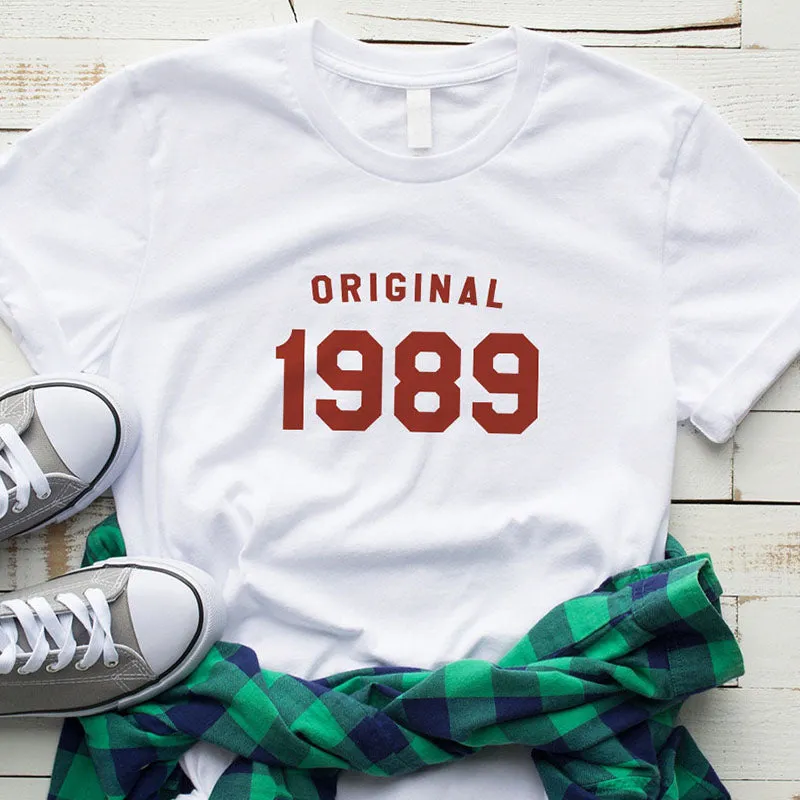 35th Birthday Shirt Summer Fashion T-shirt | 1989 Birthday T-shirts Mom Life Tops