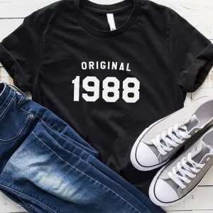 36th Birthday Summer Fashion T-shirt | Gifts for Her | 1988 Birthday Shirt T-shirts