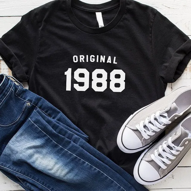 36th Birthday Summer Fashion T-shirt | Gifts for Her | 1988 Birthday Shirt T-shirts