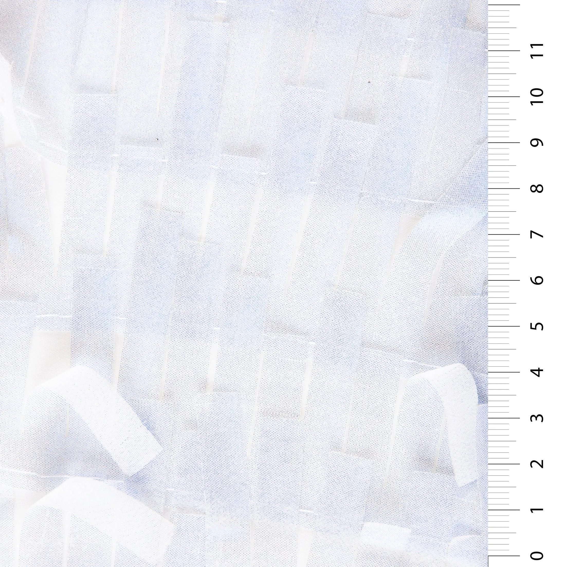 3D Fringed Design Hologram Trim Chiffon Embroidery Fabric