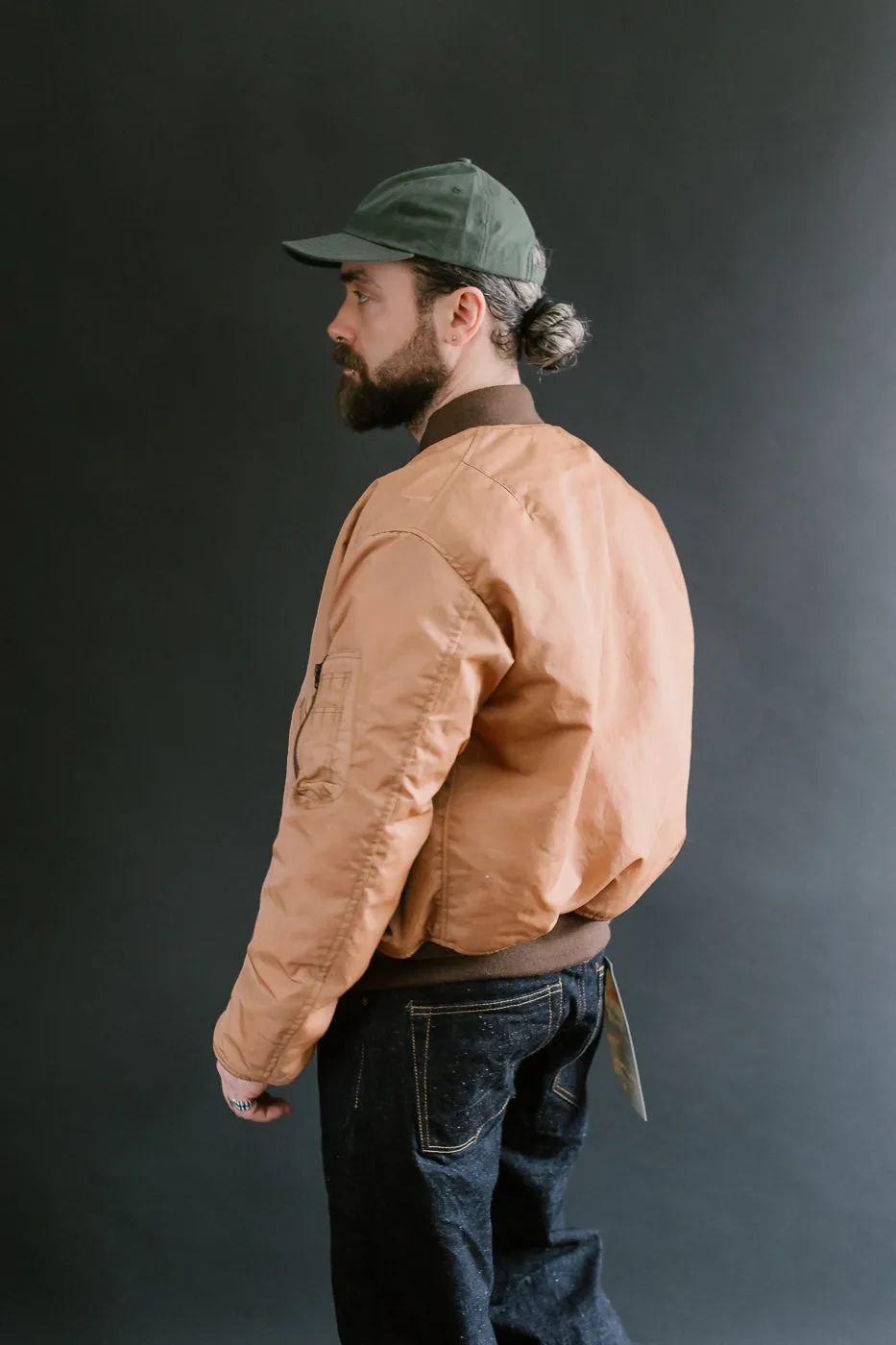 4599 - "Kakishibu" MA-1 Flight Jacket - Brown