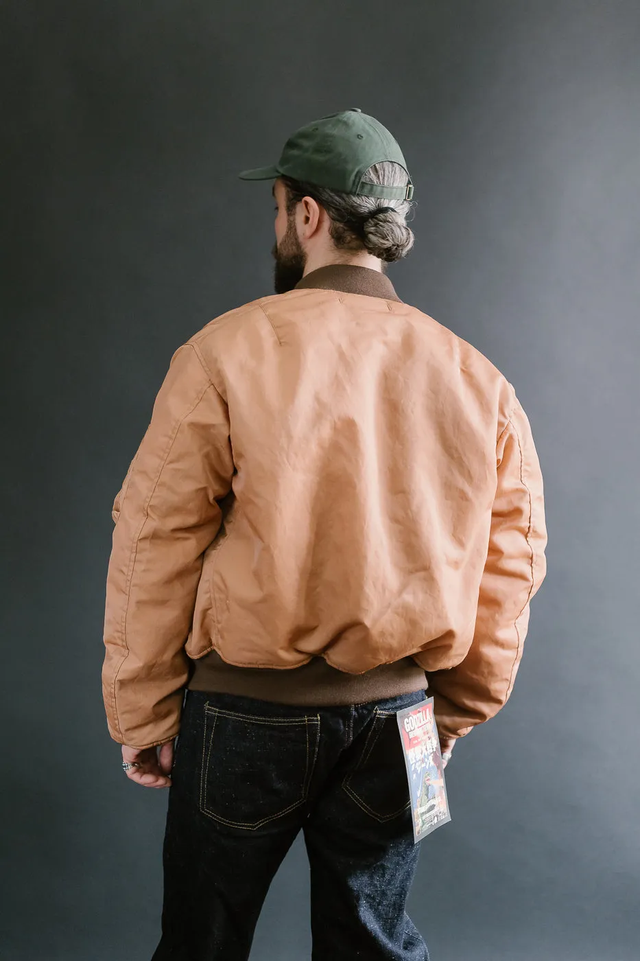 4599 - "Kakishibu" MA-1 Flight Jacket - Brown