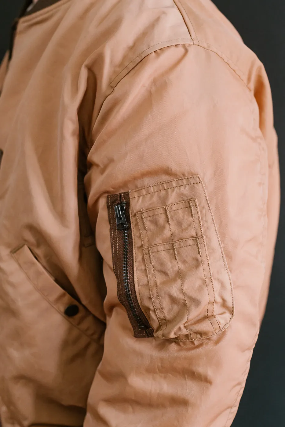 4599 - "Kakishibu" MA-1 Flight Jacket - Brown