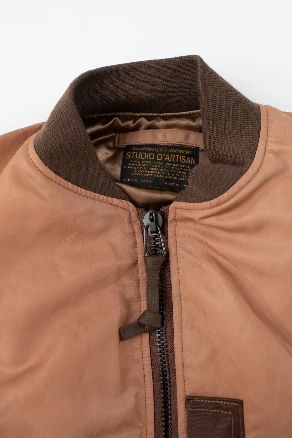 4599 - "Kakishibu" MA-1 Flight Jacket - Brown