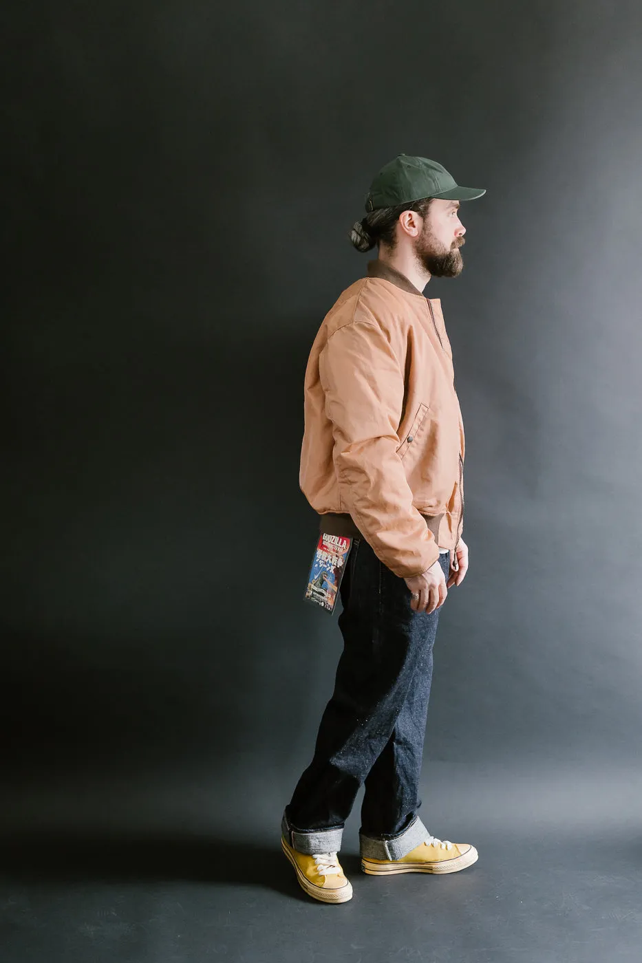 4599 - "Kakishibu" MA-1 Flight Jacket - Brown