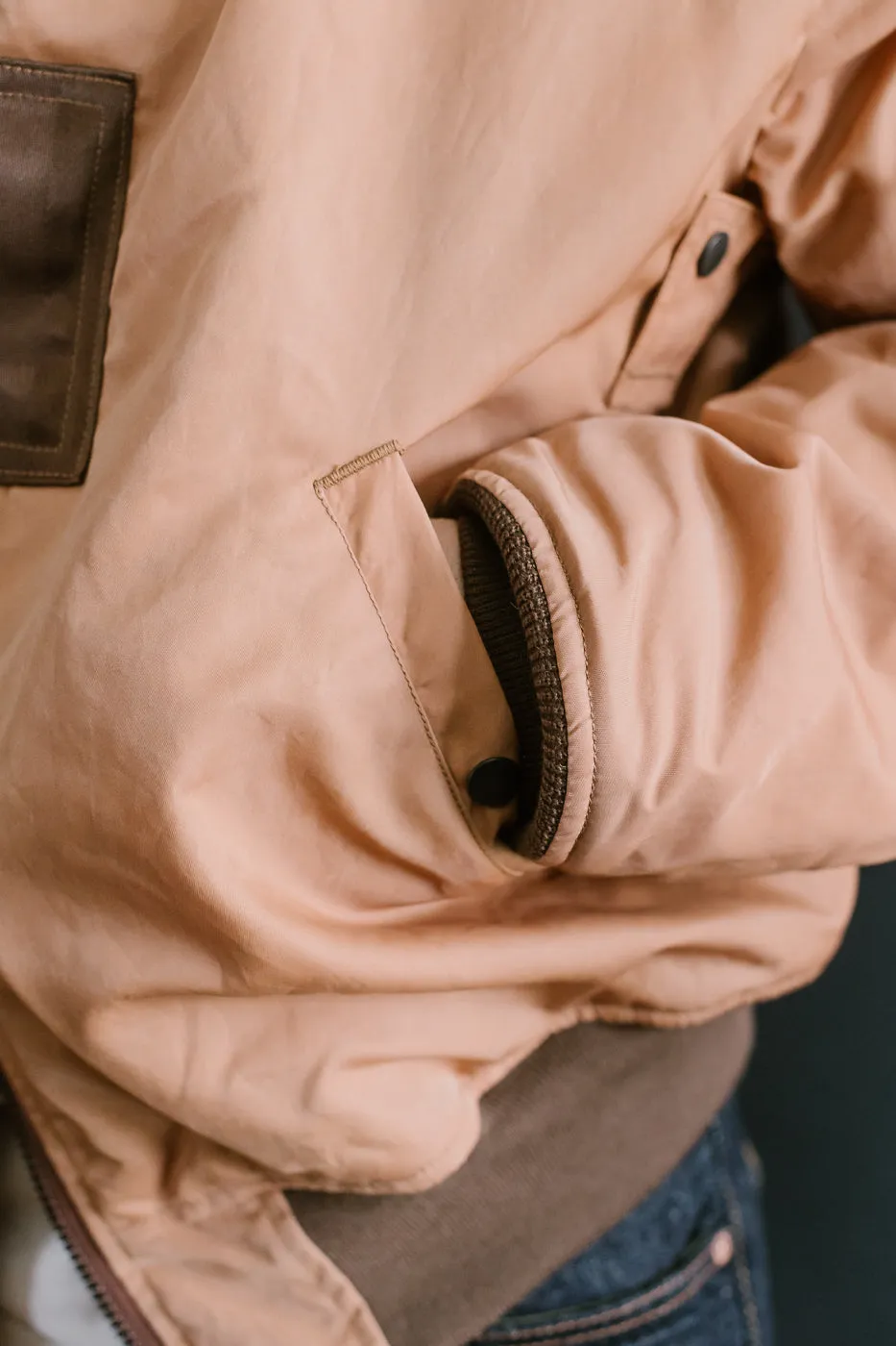 4599 - "Kakishibu" MA-1 Flight Jacket - Brown