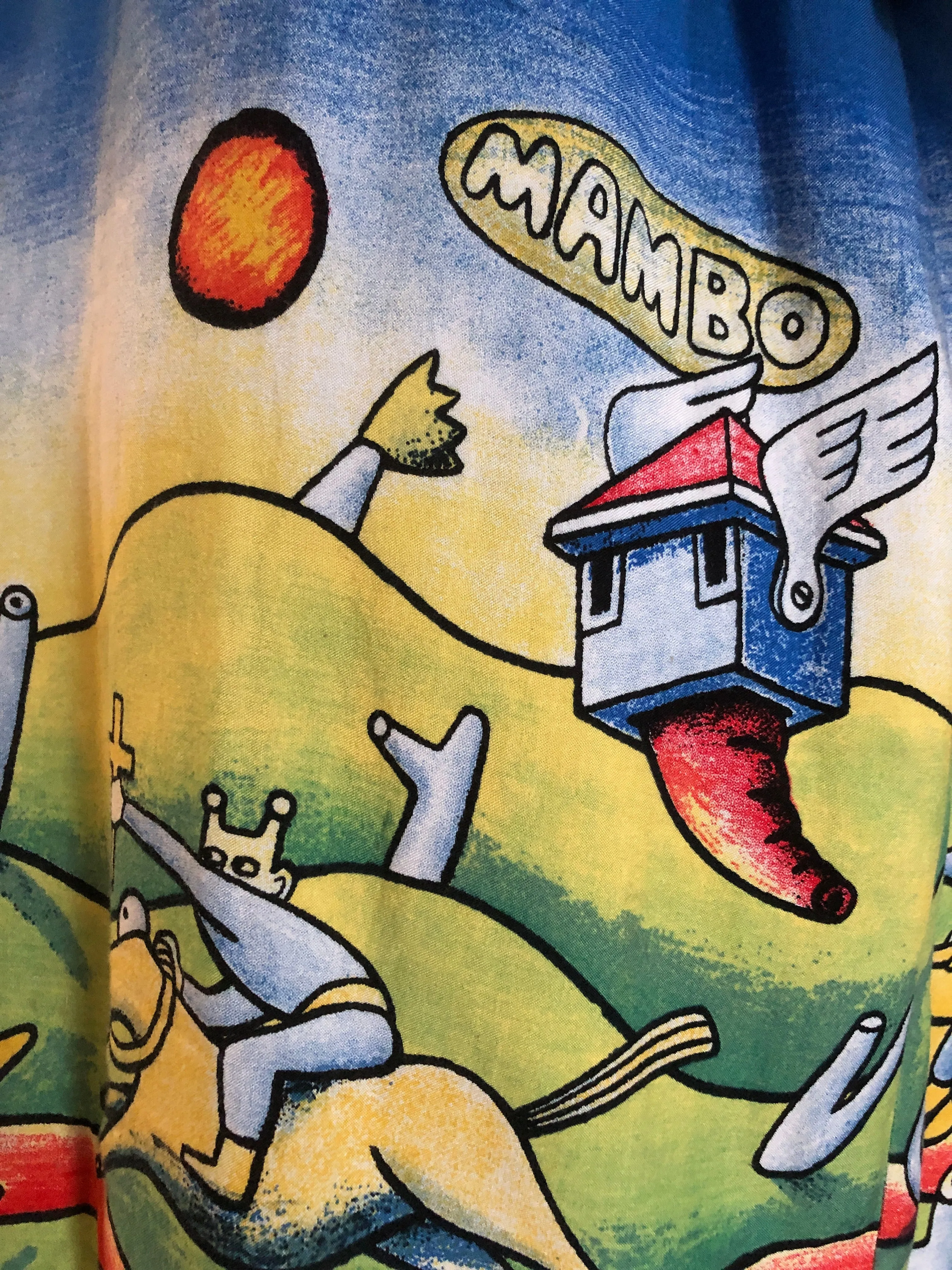 A 90s REG MOMBASSA DESIGN MAMBO LOUD SHIRT