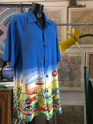 A 90s REG MOMBASSA DESIGN MAMBO LOUD SHIRT