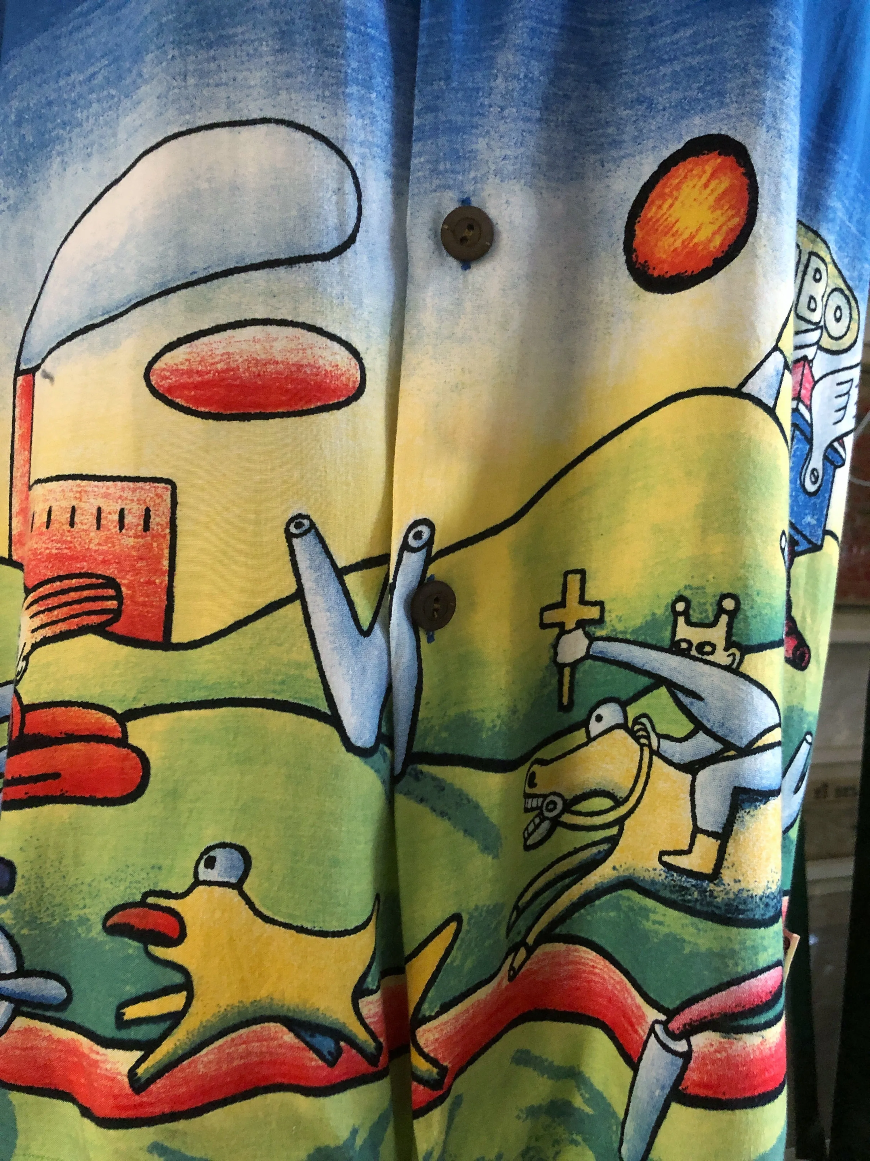 A 90s REG MOMBASSA DESIGN MAMBO LOUD SHIRT