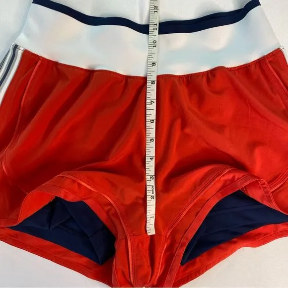 Adidas by Stella McCartney Red Training Hiit Double Layer Shorts Size Small