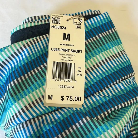 adidas Women's Ultimate365 Printed Skort sizes S, M, and L