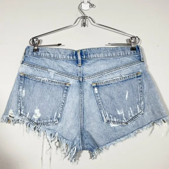 AGOLDE PARKER VINTAGE CUT OFF SHORTS IN SWAPMEET 29 Distressed Denim Jean Shorts