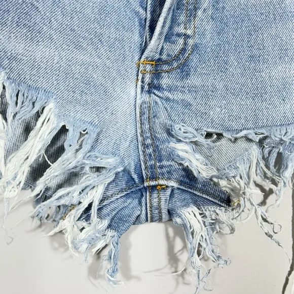 AGOLDE PARKER VINTAGE CUT OFF SHORTS IN SWAPMEET 29 Distressed Denim Jean Shorts