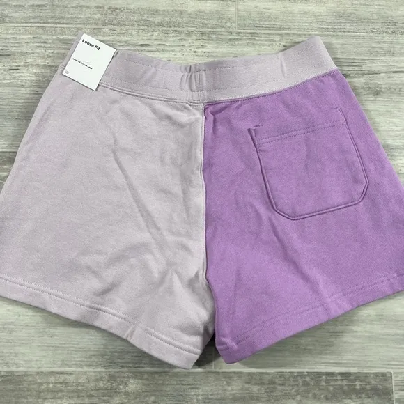 Air Jordan Bi-Color Terry Fleece Shorts Lilac Purple DX0391-532 Women's Medium