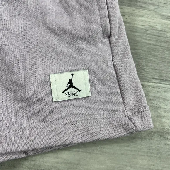 Air Jordan Bi-Color Terry Fleece Shorts Lilac Purple DX0391-532 Women's Medium
