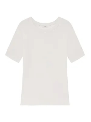 A.L.C. Rory Rib Tee in White