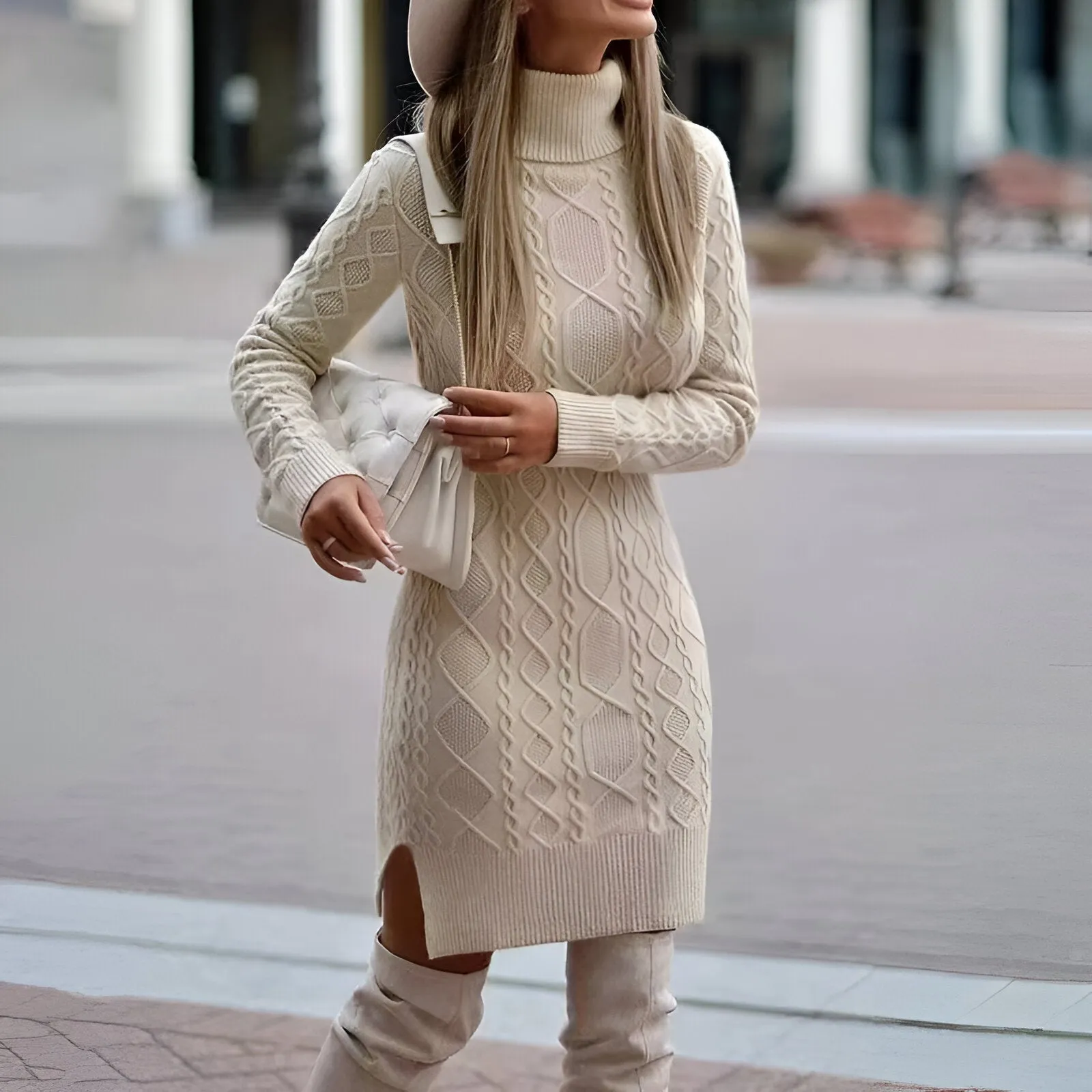 Alexandra | Elegant knit dress