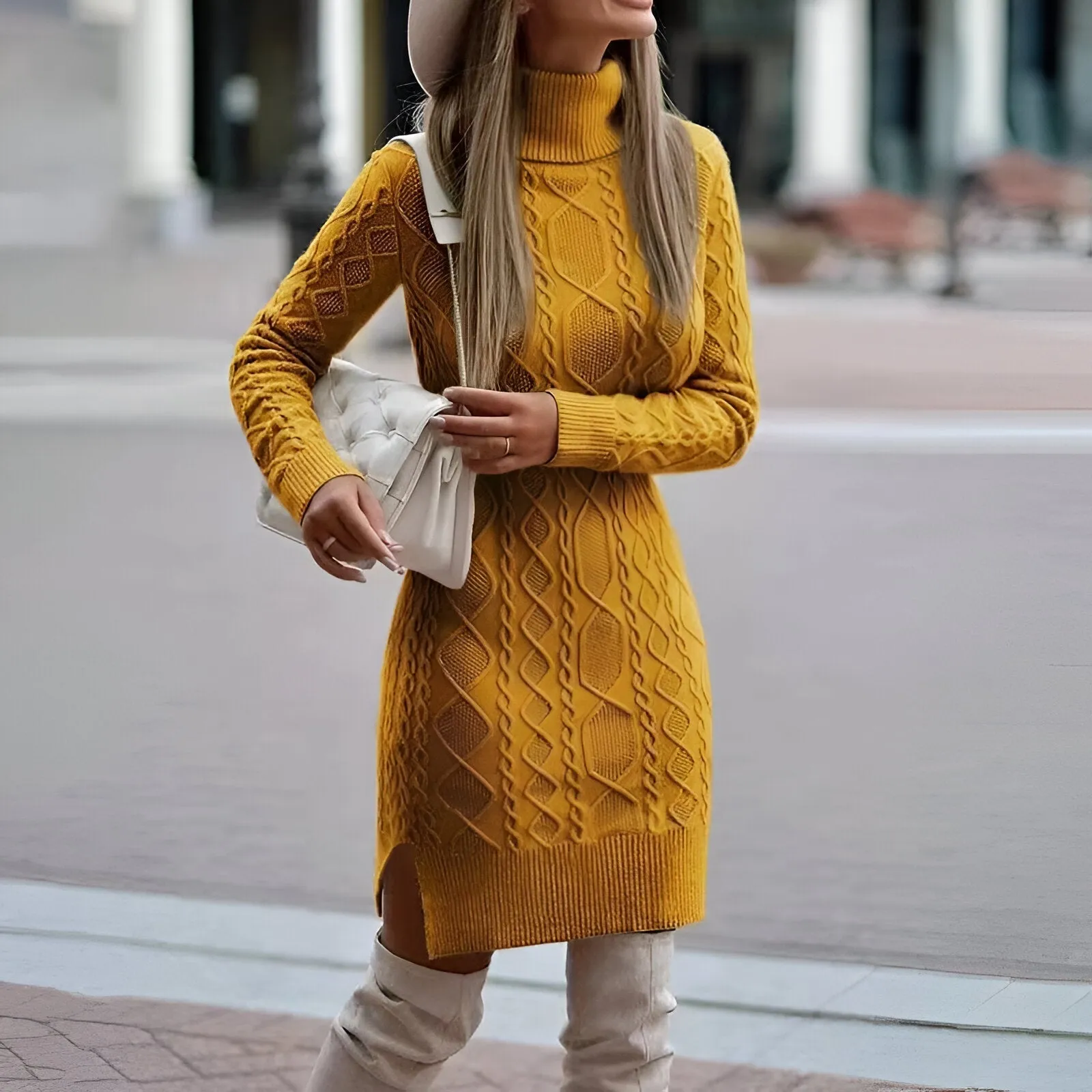 Alexandra | Elegant knit dress