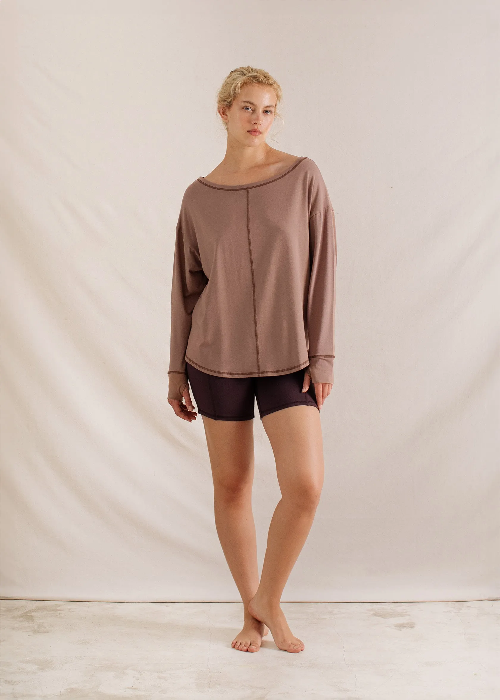 Alora Longsleeve Sandalwood