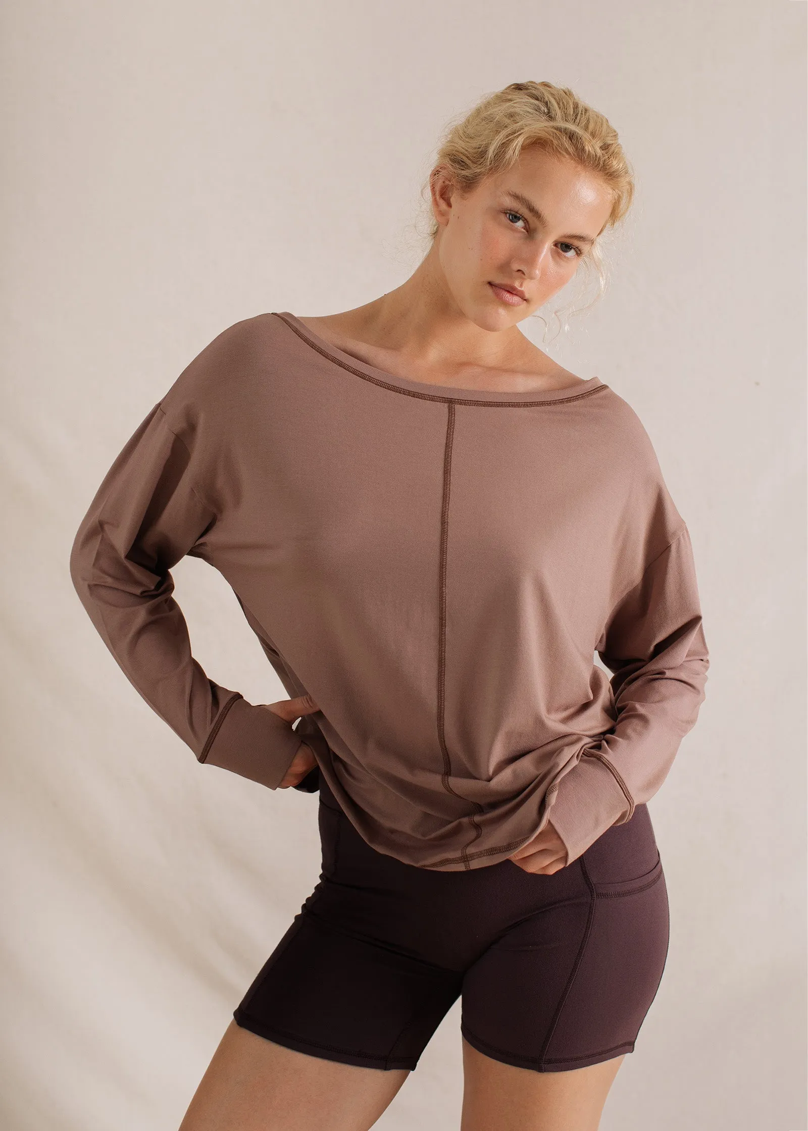 Alora Longsleeve Sandalwood