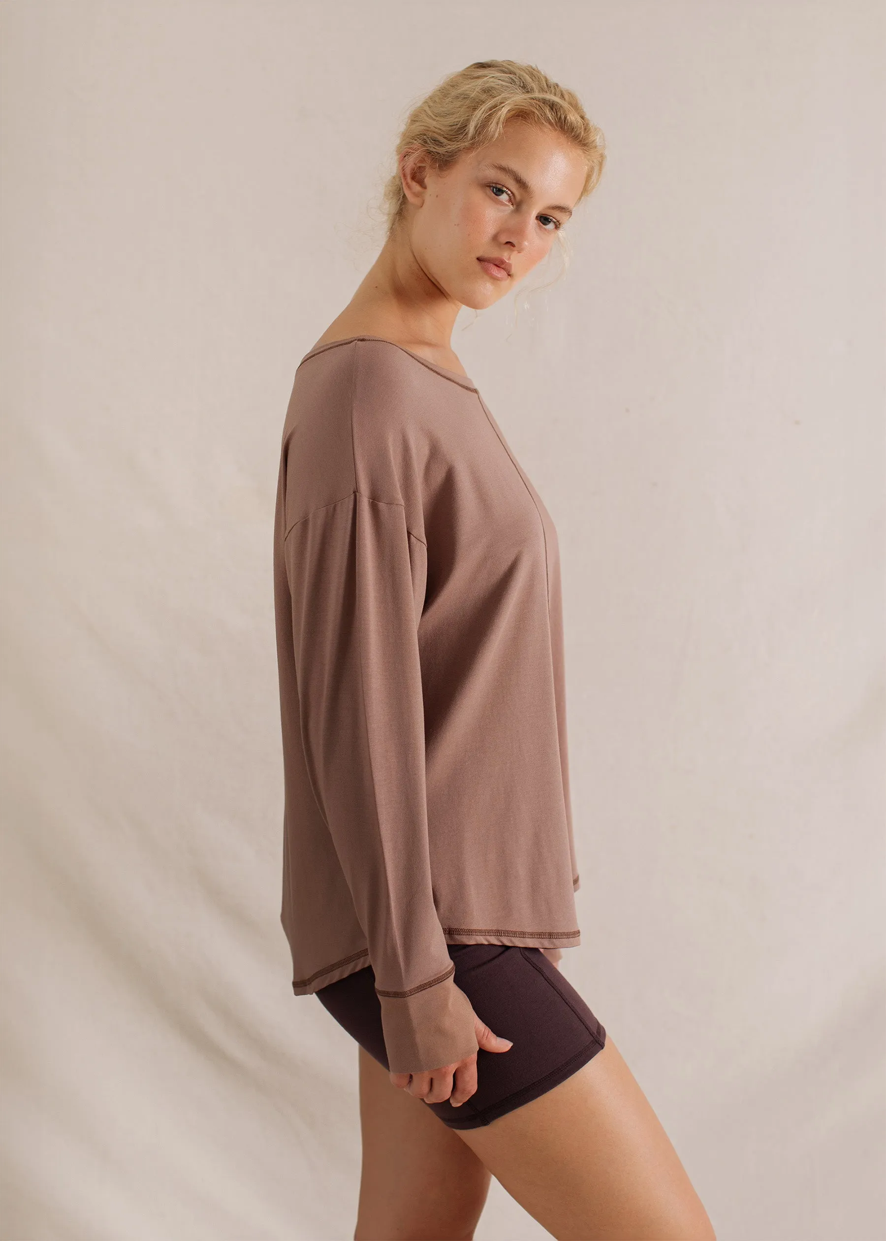 Alora Longsleeve Sandalwood