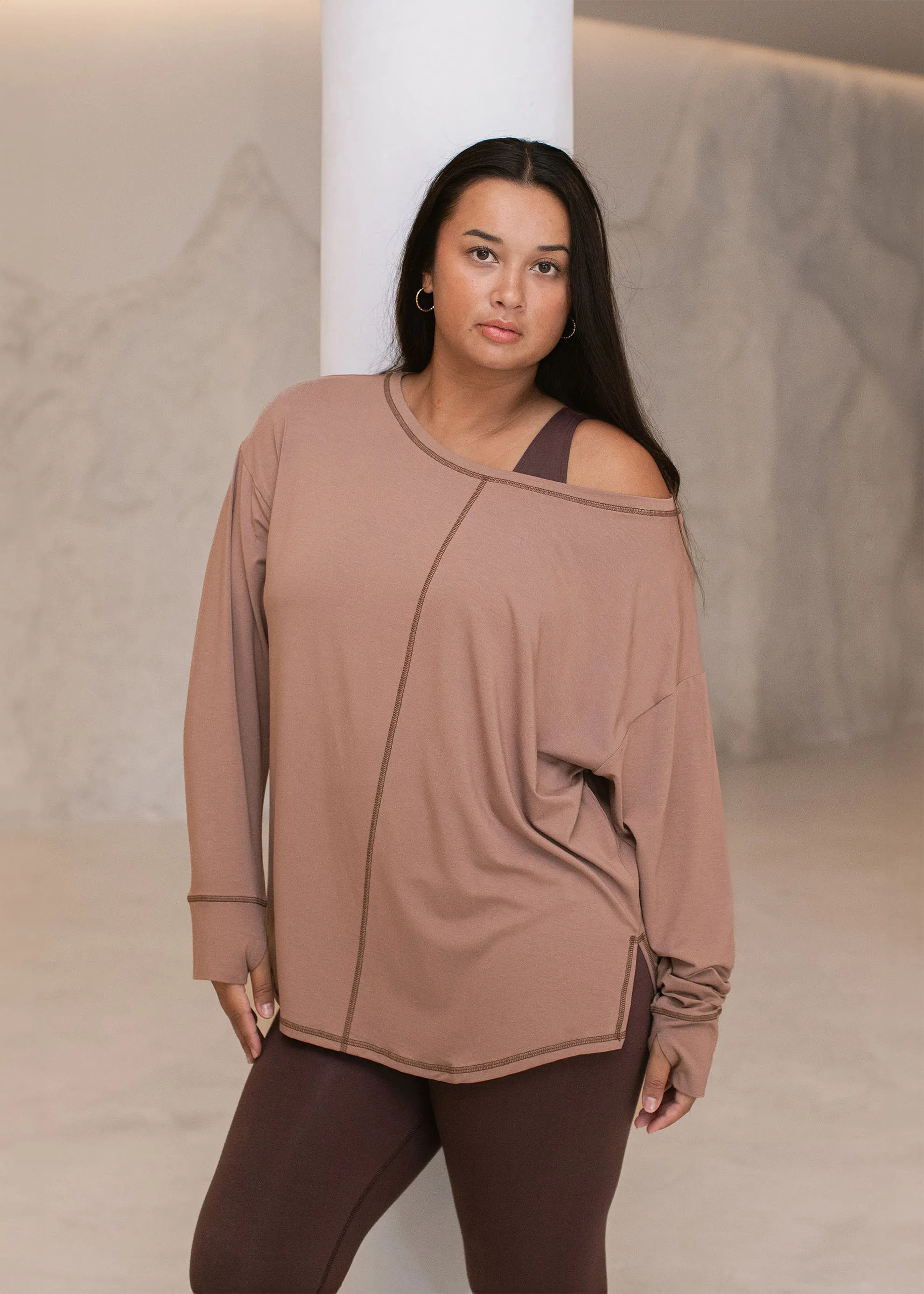 Alora Longsleeve Sandalwood