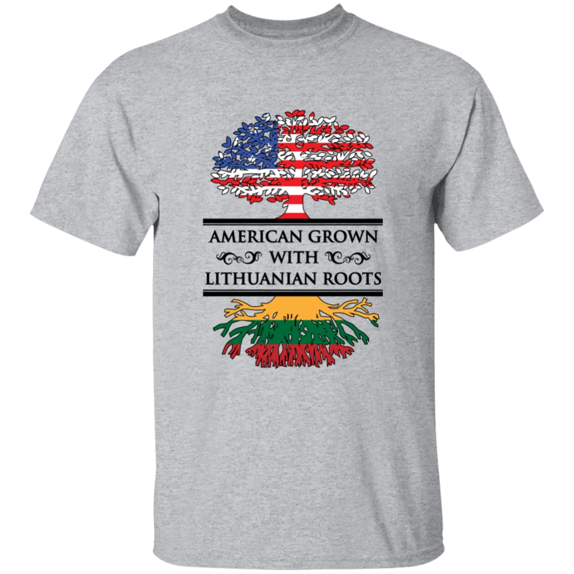 American Grown Lithuanian Roots - Boys/Girls Youth Classic Short Sleeve T-Shirt