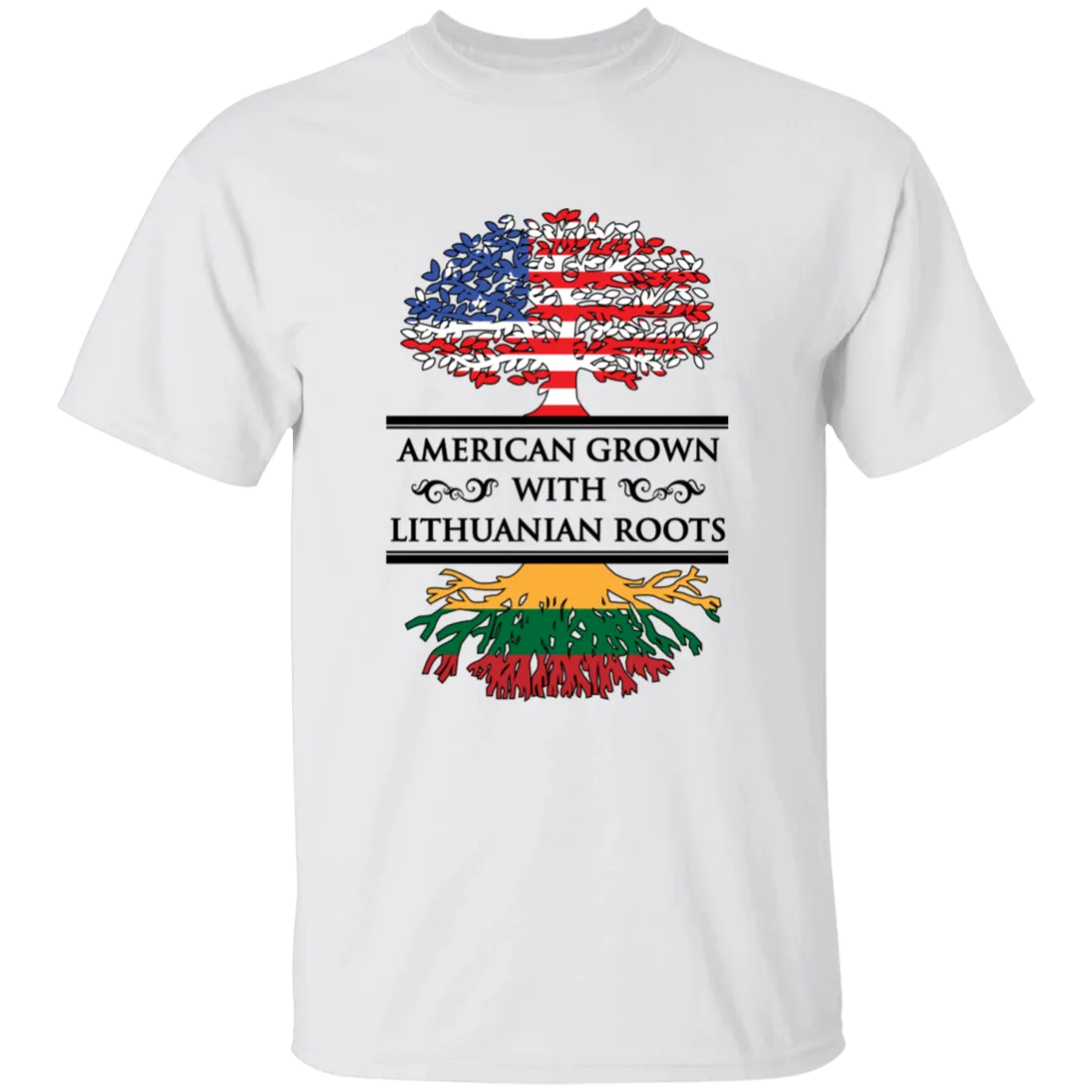 American Grown Lithuanian Roots - Boys/Girls Youth Classic Short Sleeve T-Shirt