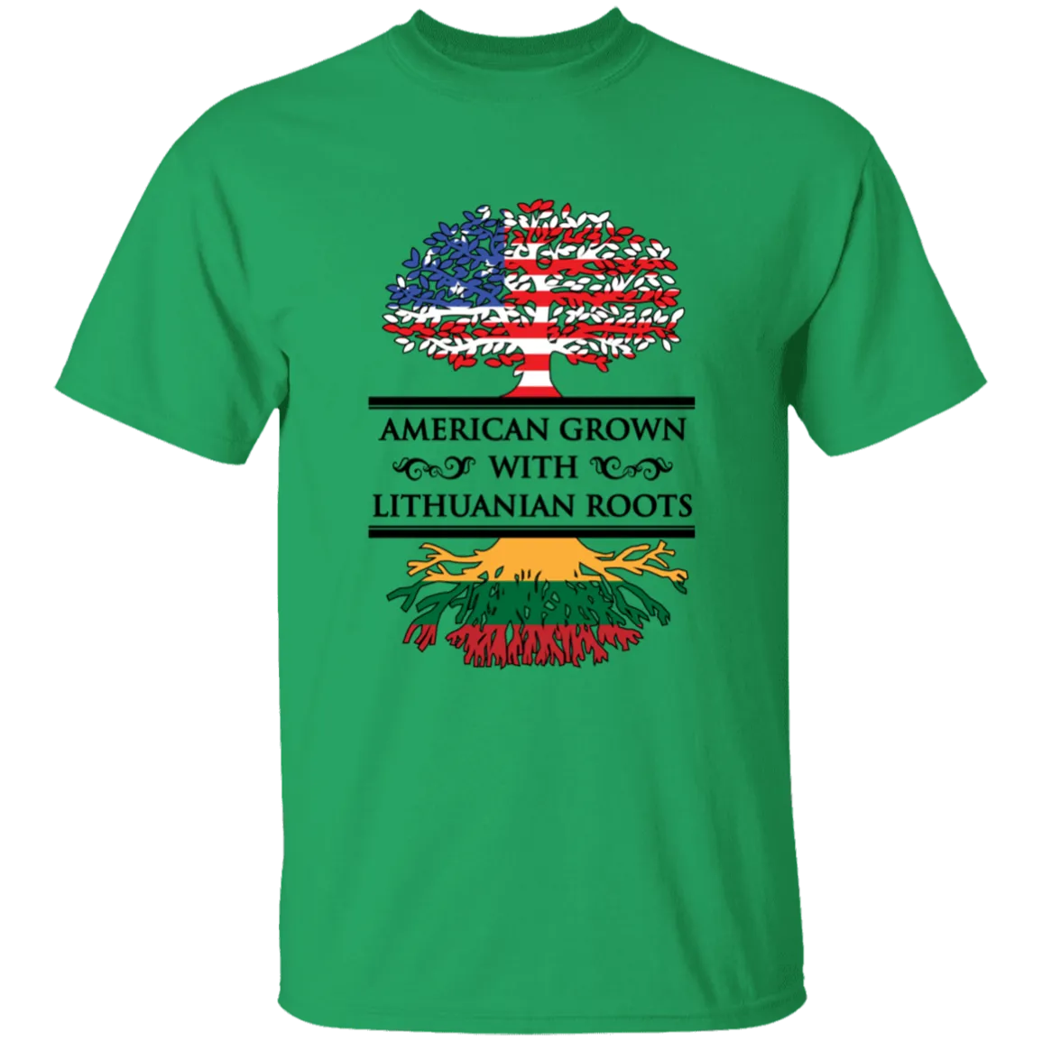 American Grown Lithuanian Roots - Boys/Girls Youth Classic Short Sleeve T-Shirt