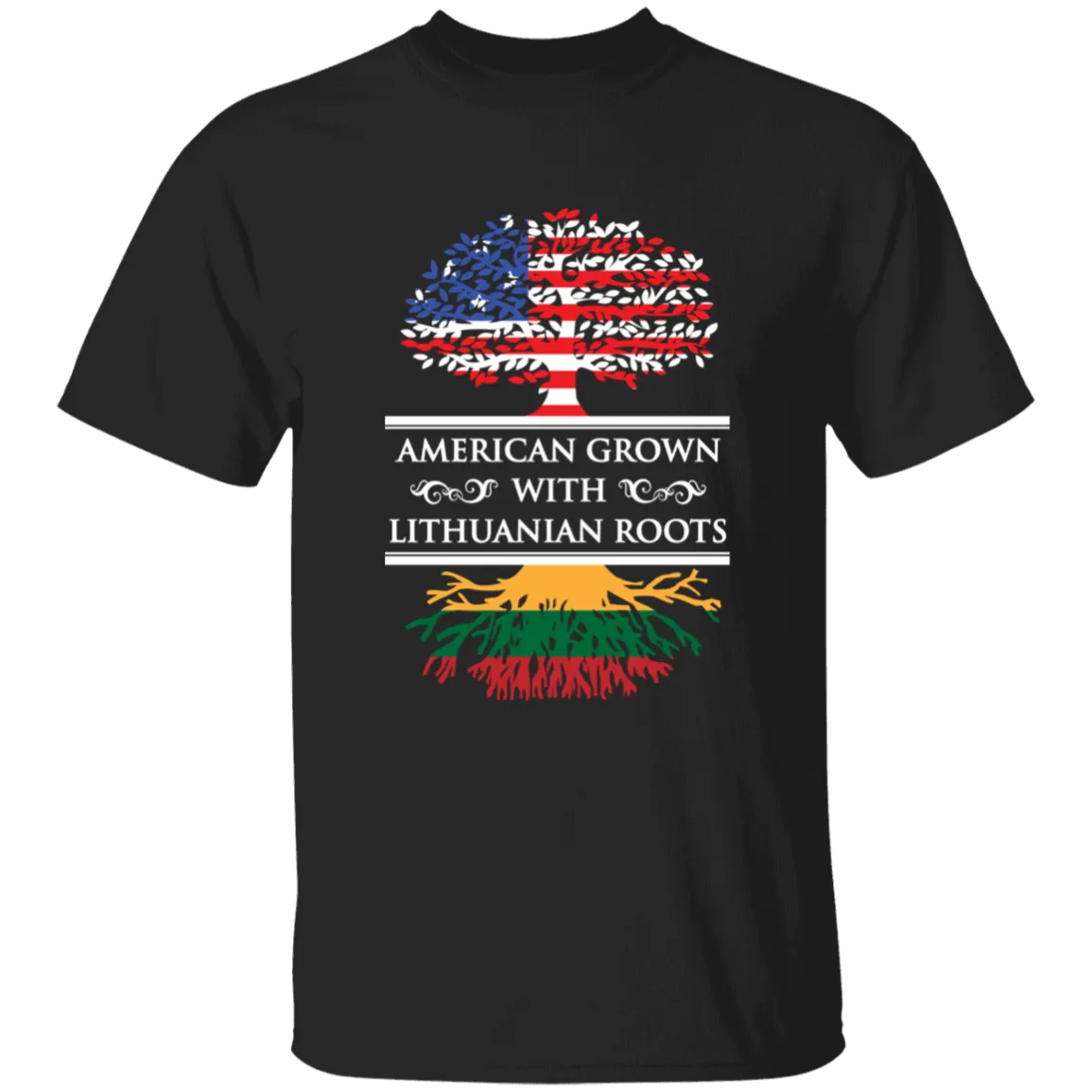 American Grown Lithuanian Roots - Boys/Girls Youth Classic Short Sleeve T-Shirt