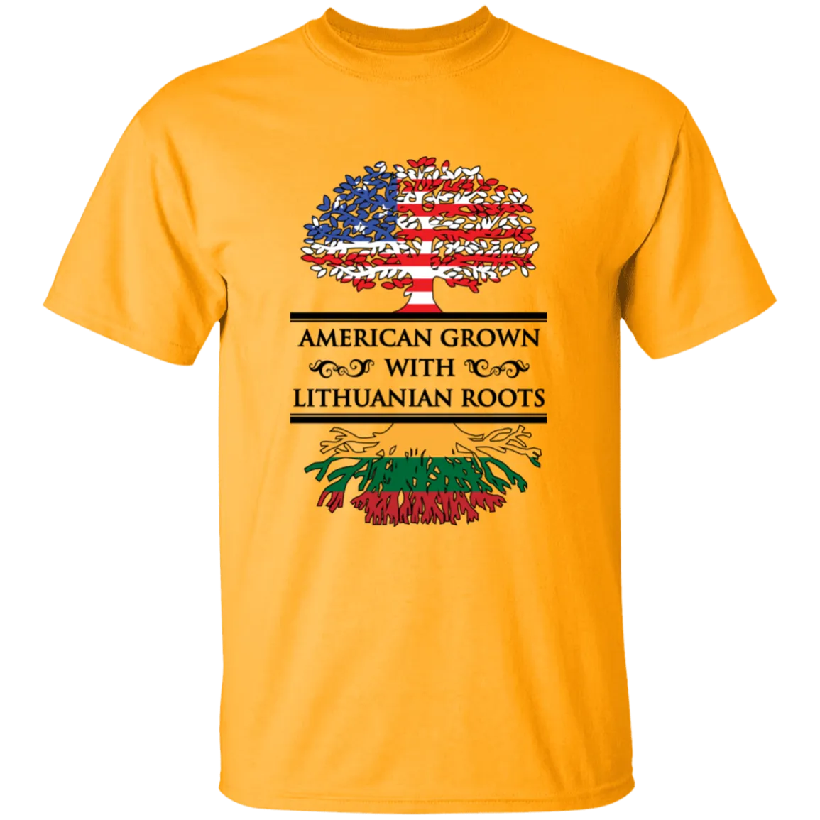 American Grown Lithuanian Roots - Boys/Girls Youth Classic Short Sleeve T-Shirt