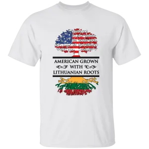 American Grown Lithuanian Roots - Boys/Girls Youth Classic Short Sleeve T-Shirt