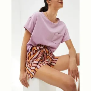 Anthropologie Belted Stripe Shorts | Size: Small | Color: Red Motif