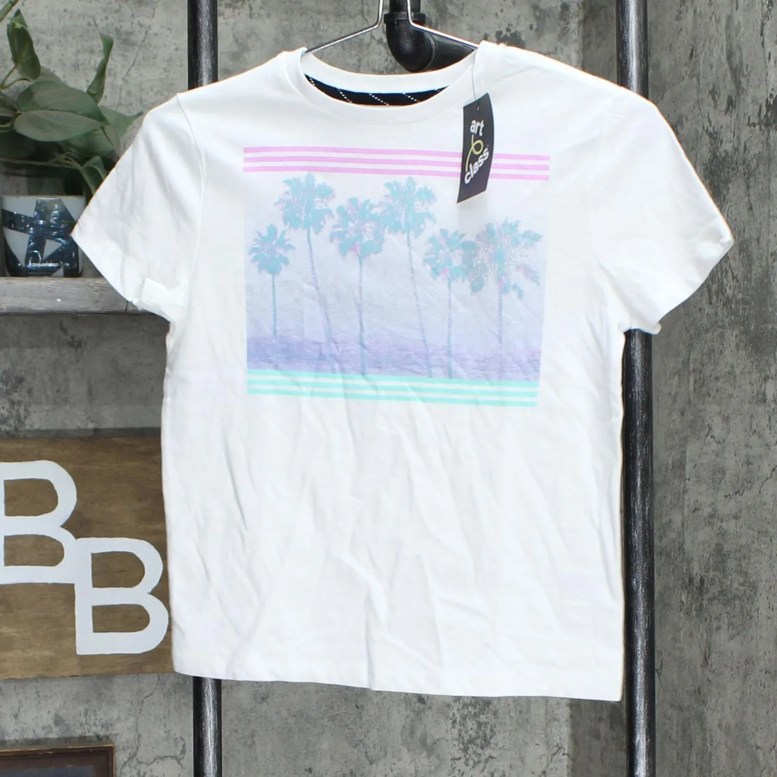 Art Class Boys' 'Palm Tree Line' Graphic Short Sleeve T-Shirt
