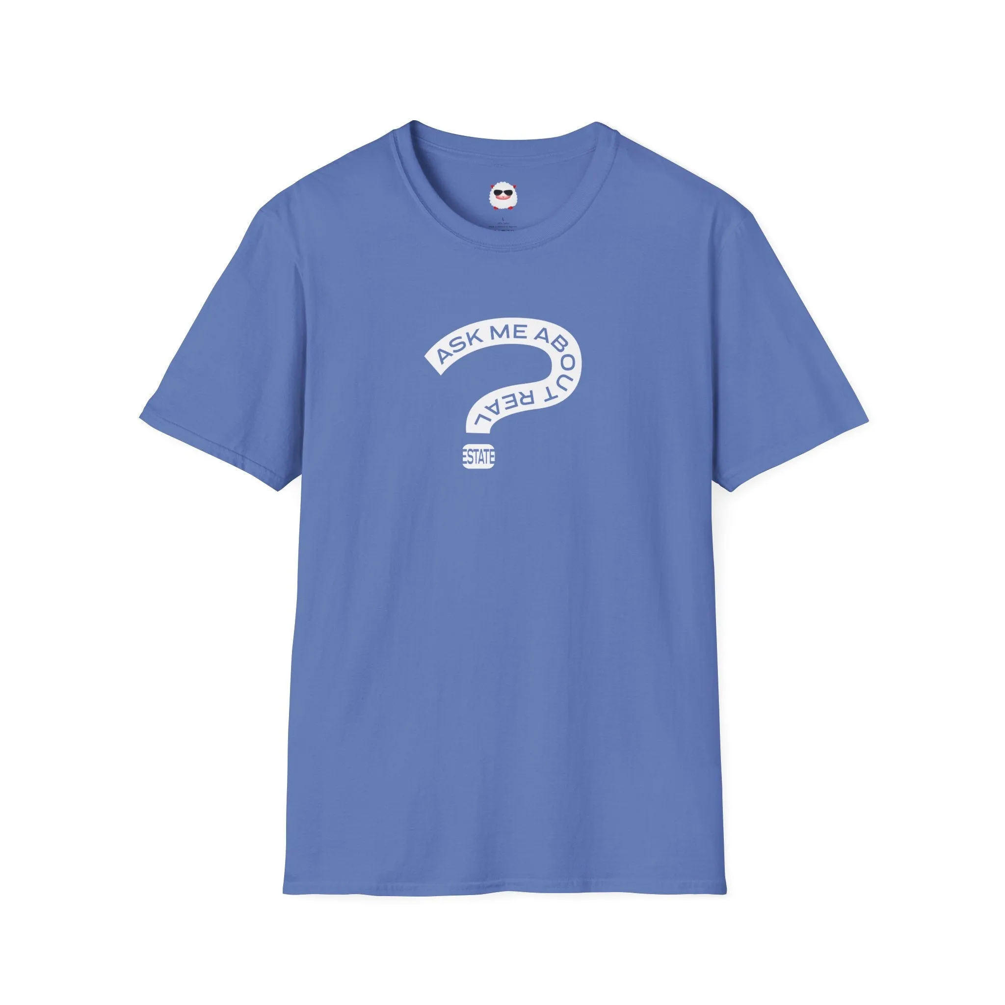 Ask Me About Real Estate Dark Style Unisex Softstyle T-Shirt