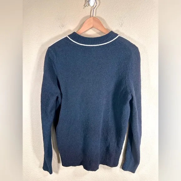 Athleta Transit Crew Merino Wool Black Sweater