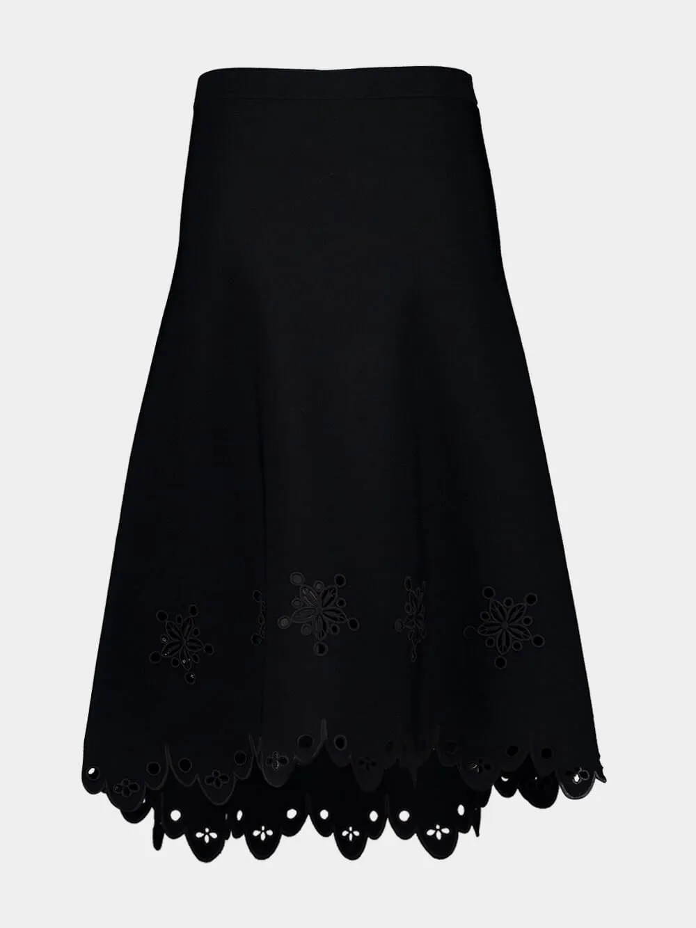 Black Melly Midi Skirt