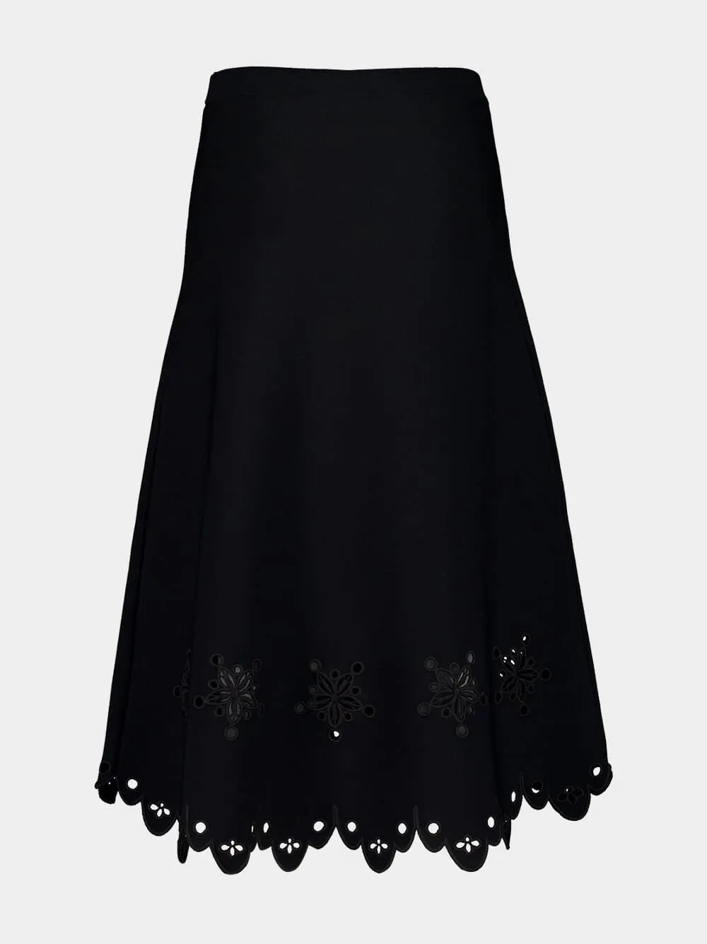 Black Melly Midi Skirt