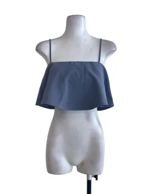 Blue Layered Crop Top