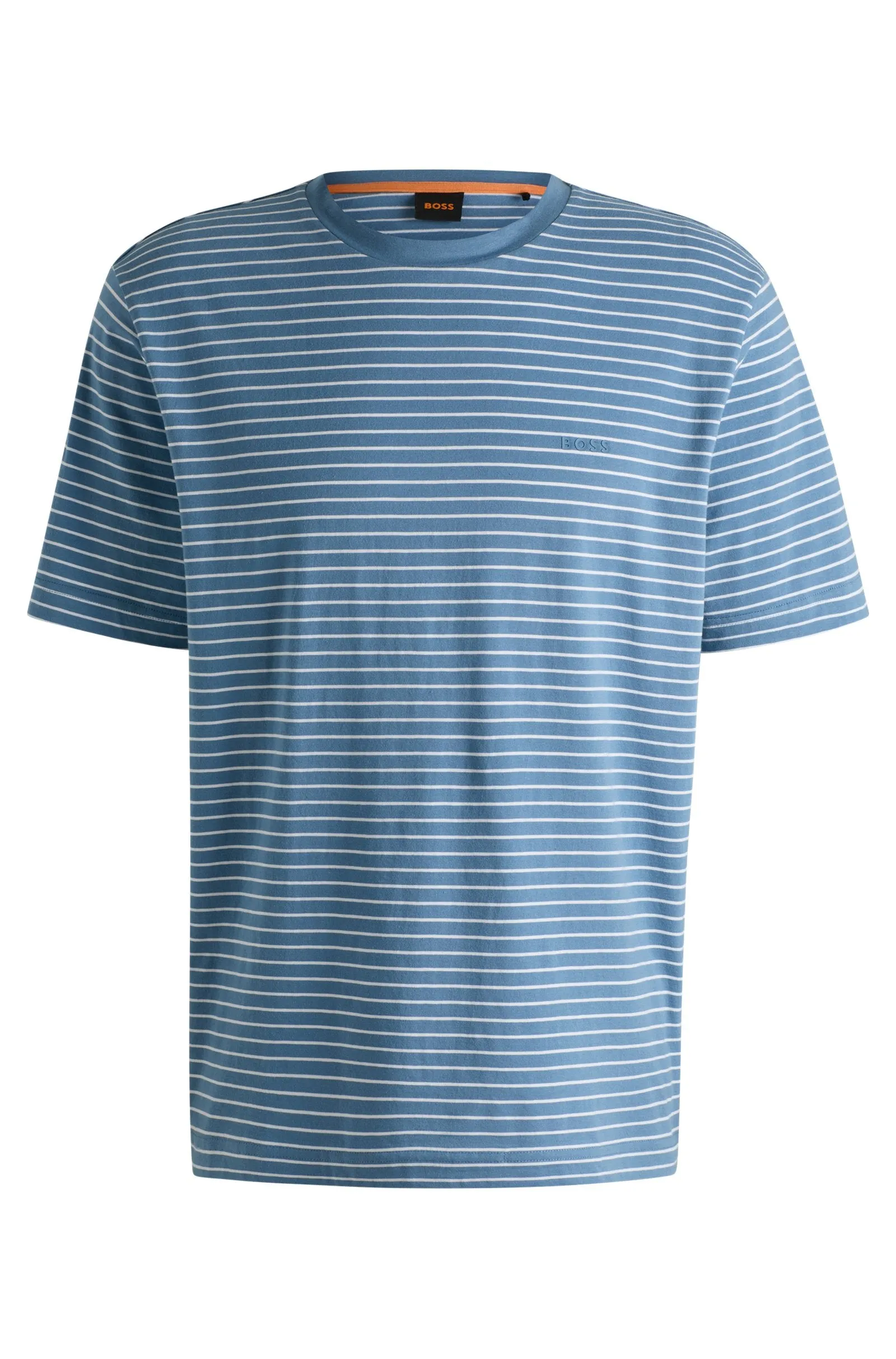 BOSS T-Shirts Relaxed Fit in Cotton - TALESSTRIPE 10252438 01-50499334