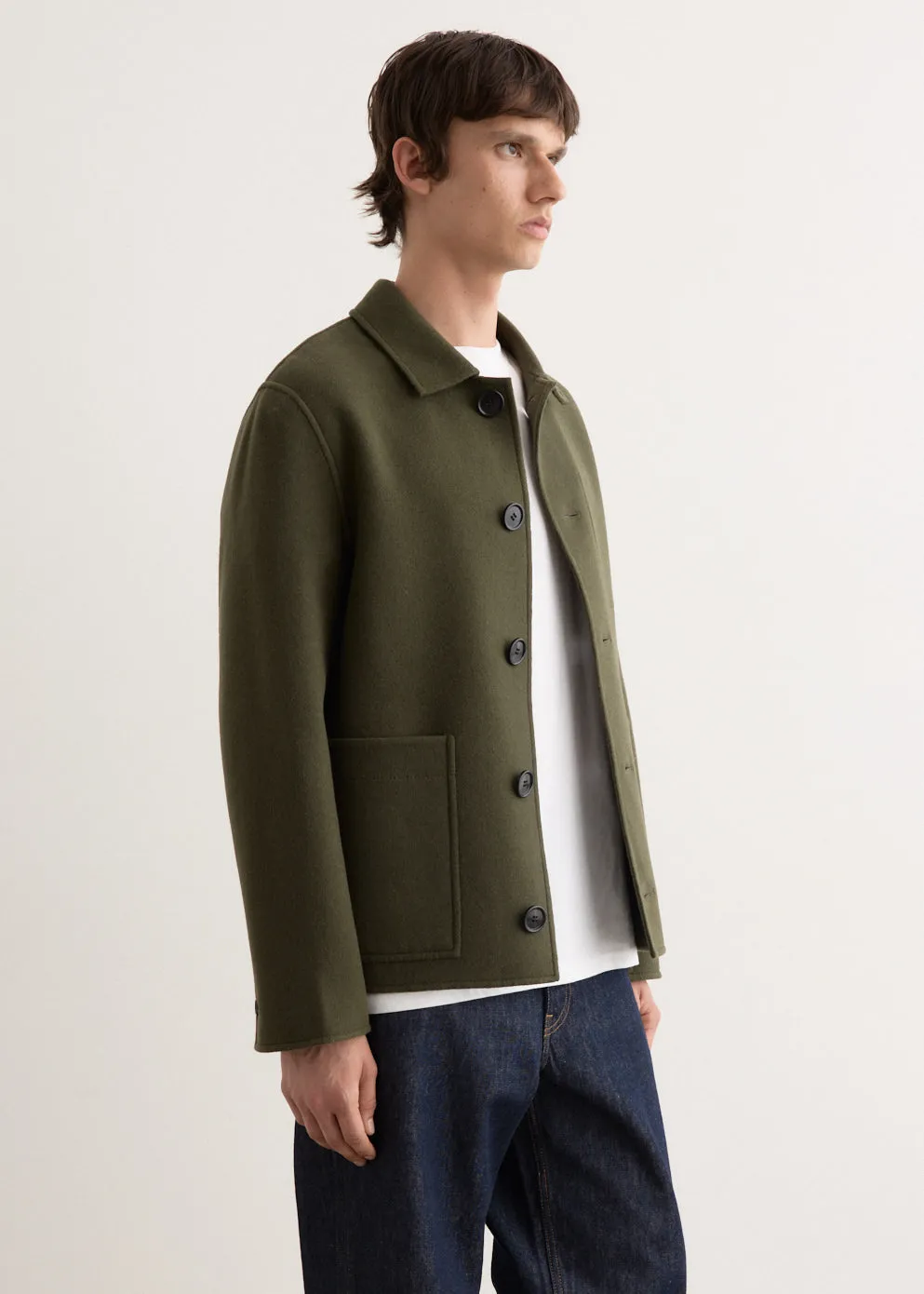 Boxy Buttoned Jacket