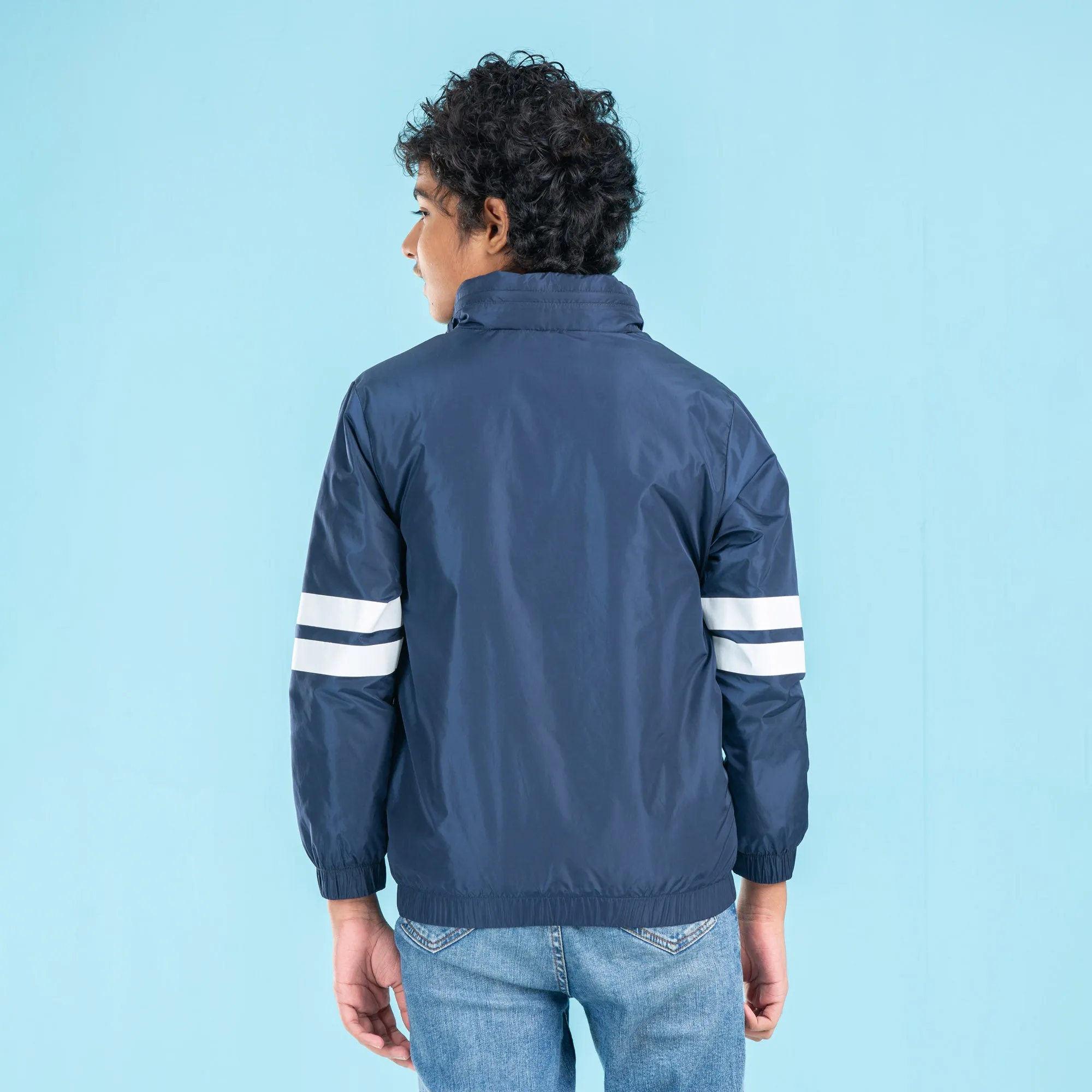 Boys Bomber Jacket- Navy