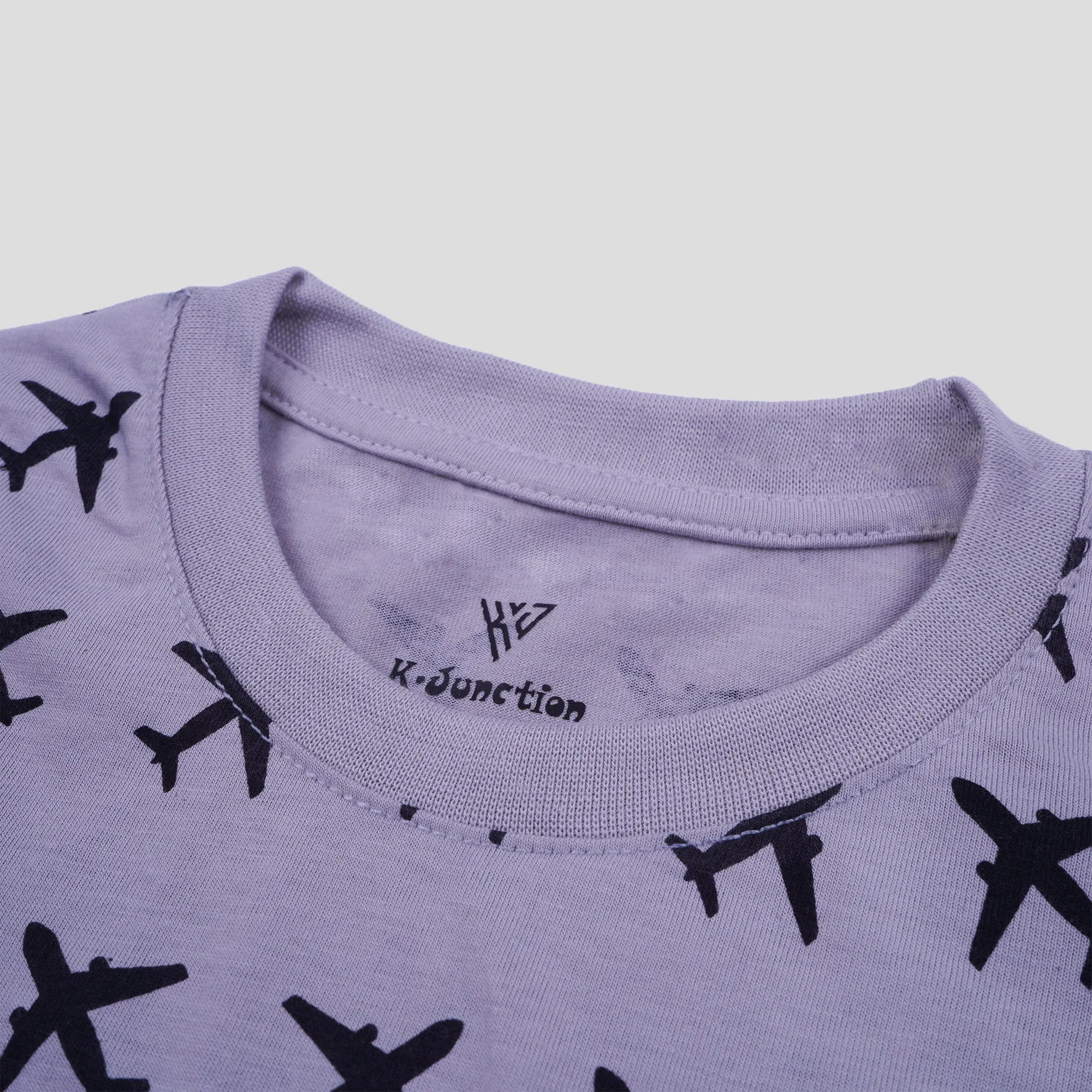 Boys Half Sleeves-Printed T-Shirt (Mood)