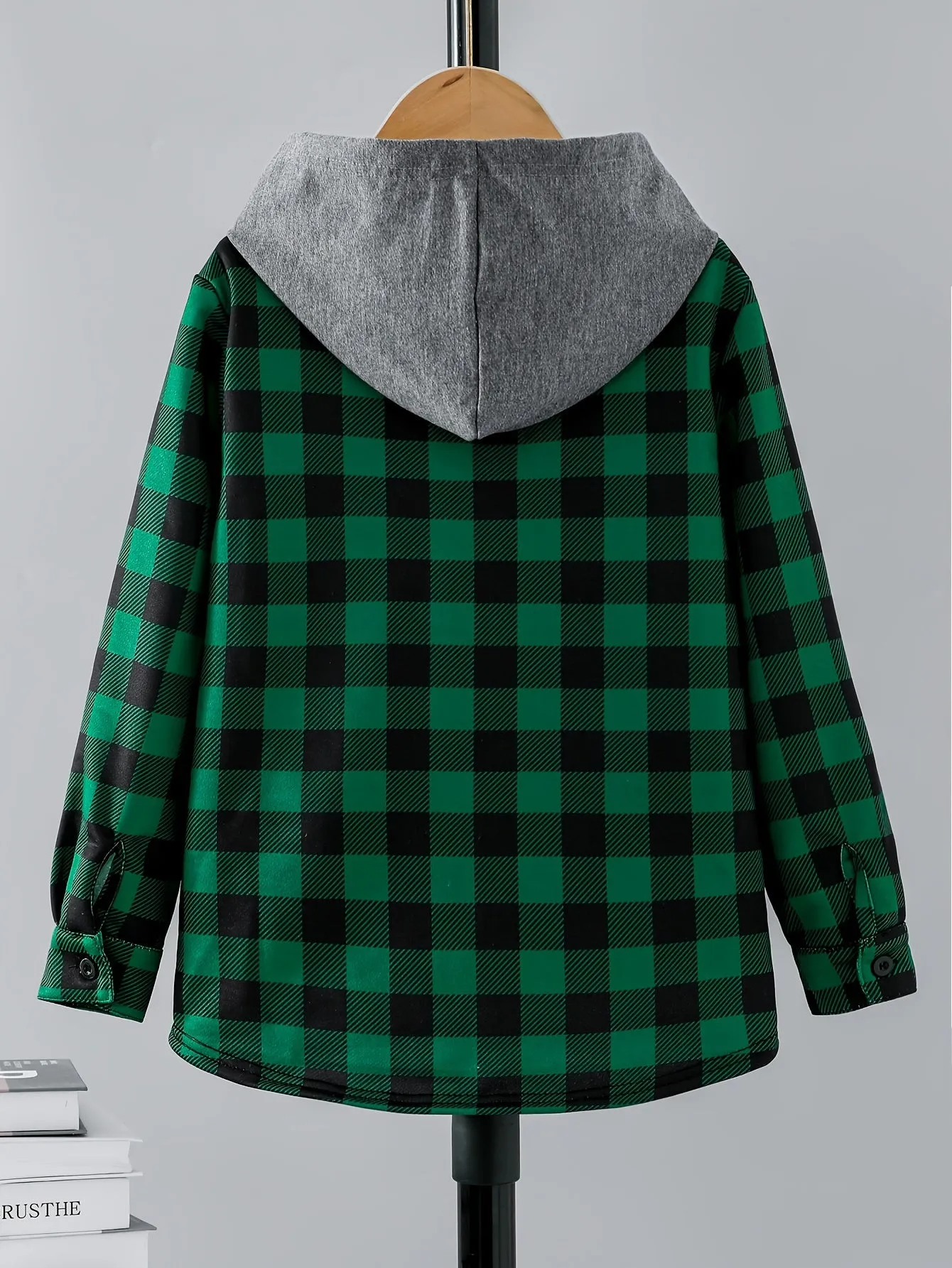 Boys Stylish Hooded Shirts Long Sleeve, FS
