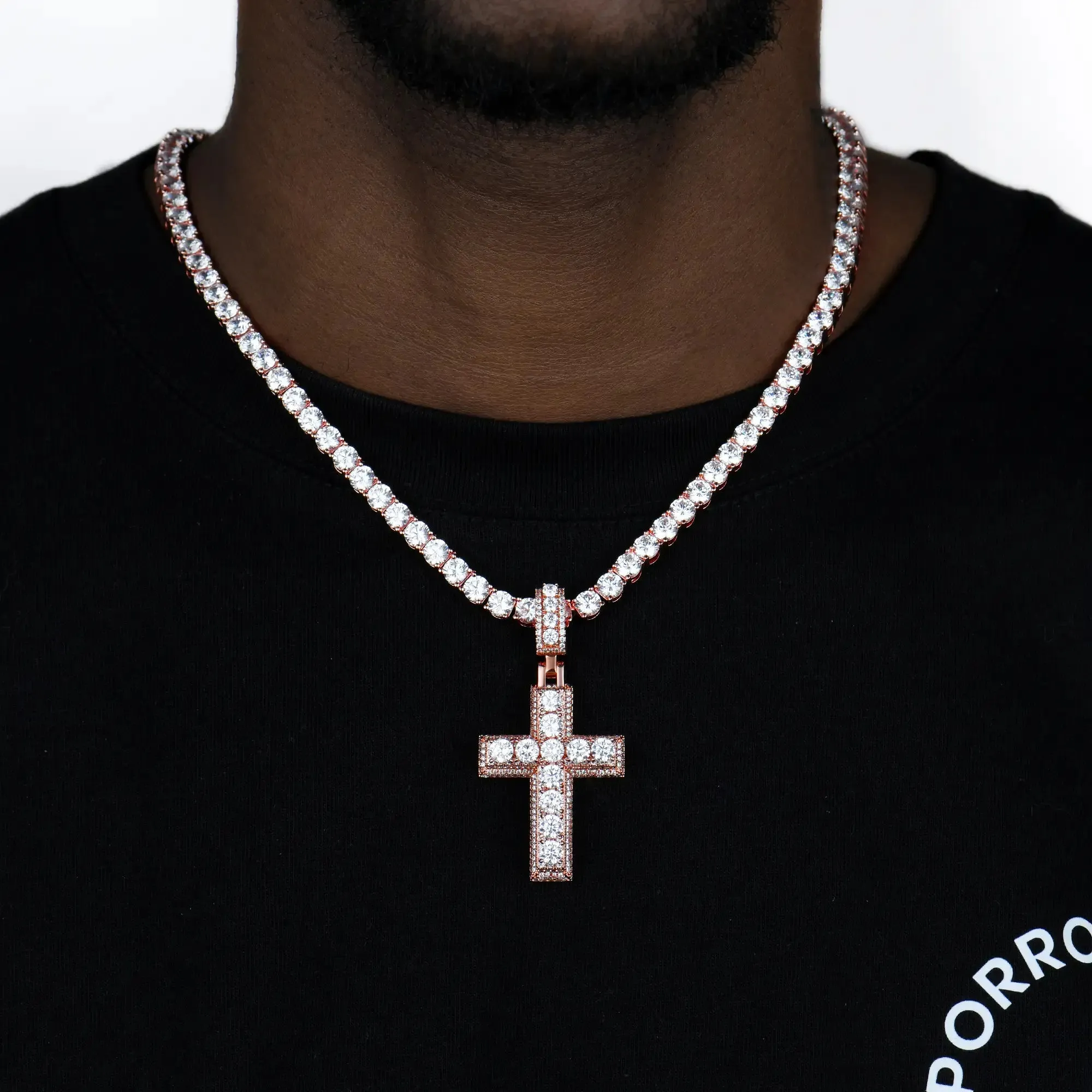 Brilliance Layered Cross Pendant