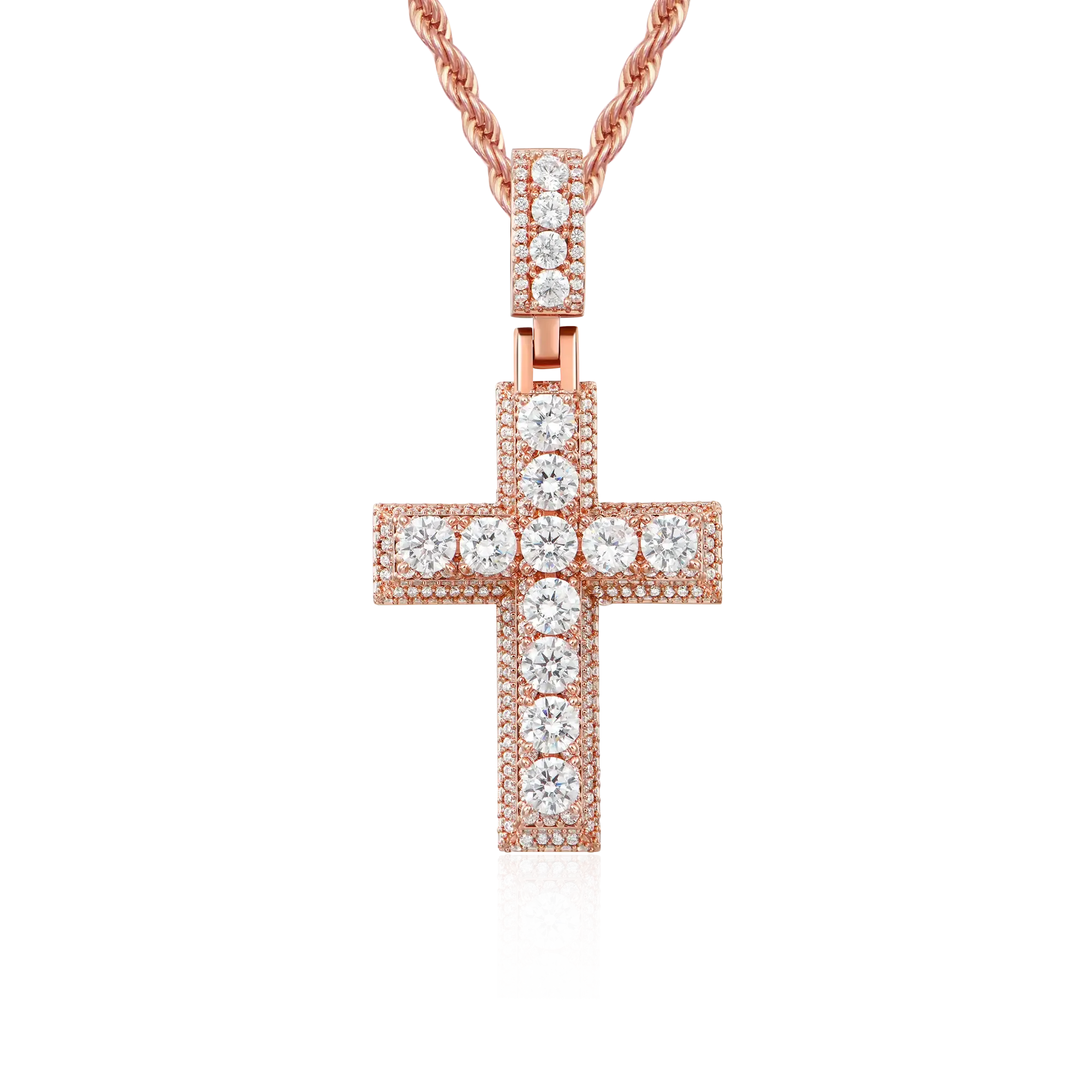 Brilliance Layered Cross Pendant