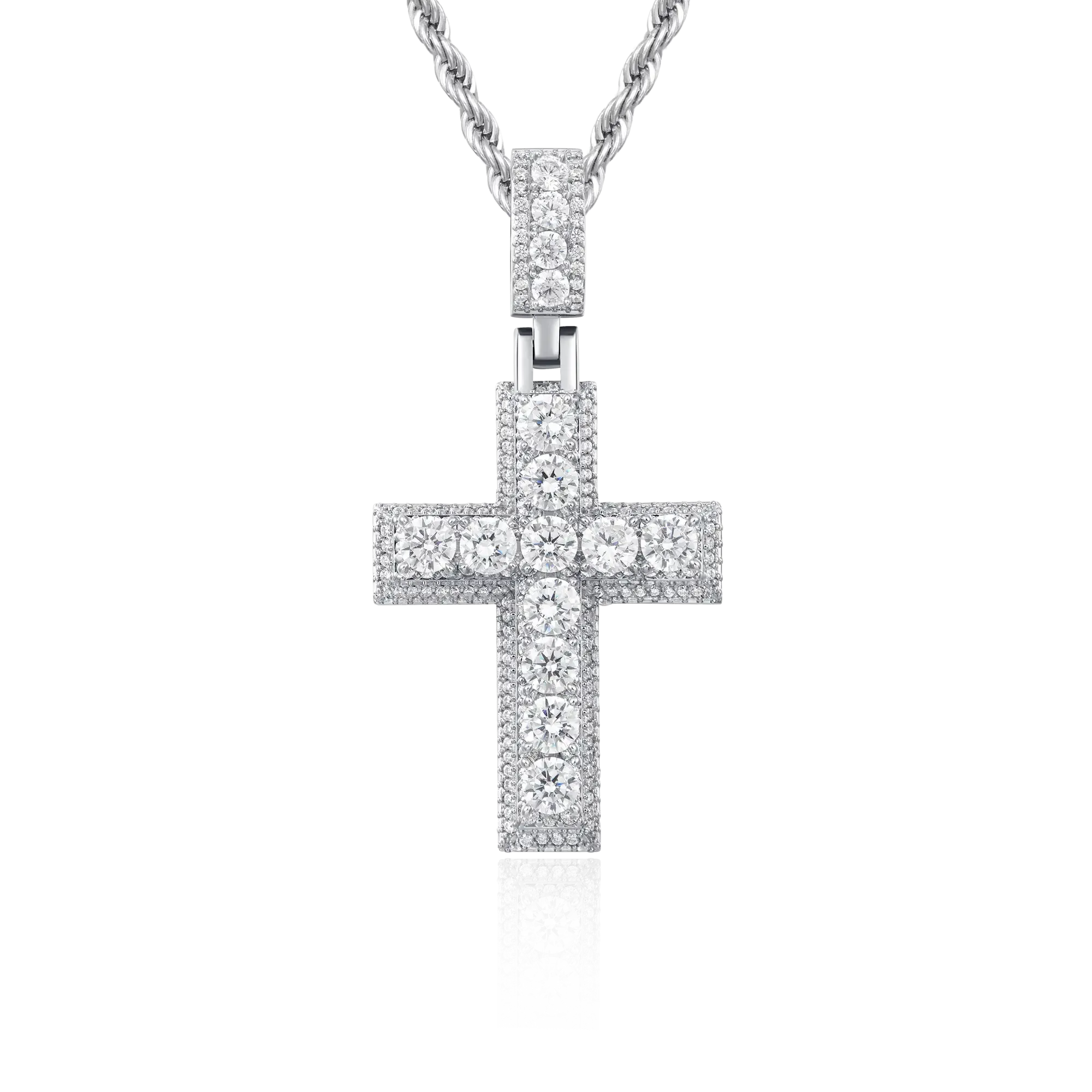 Brilliance Layered Cross Pendant