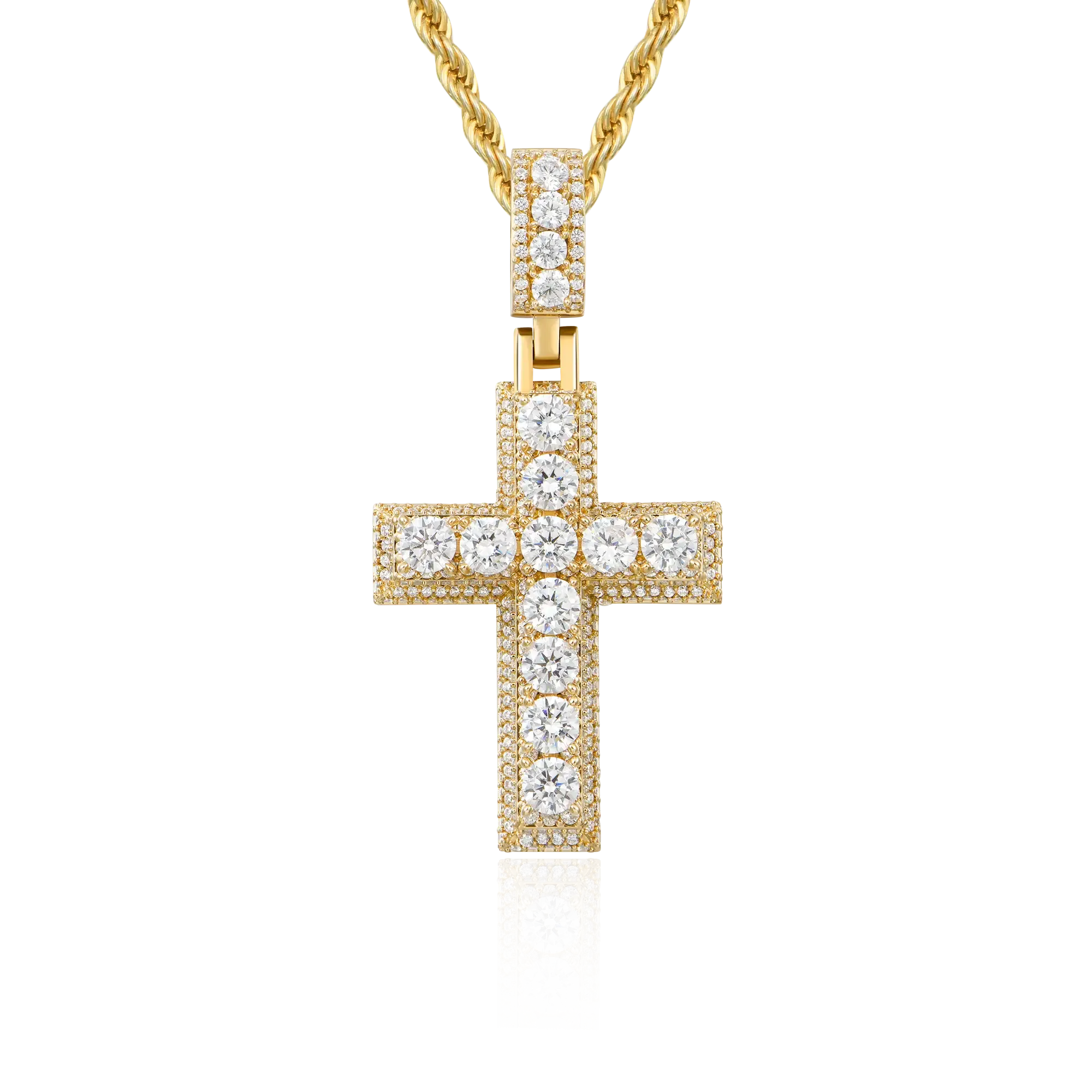 Brilliance Layered Cross Pendant